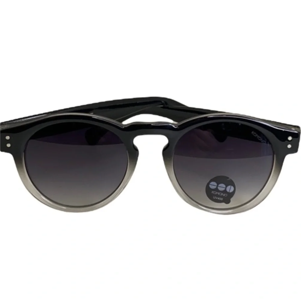 Komono New Sunglasses Clement Paisley round ombre gray black